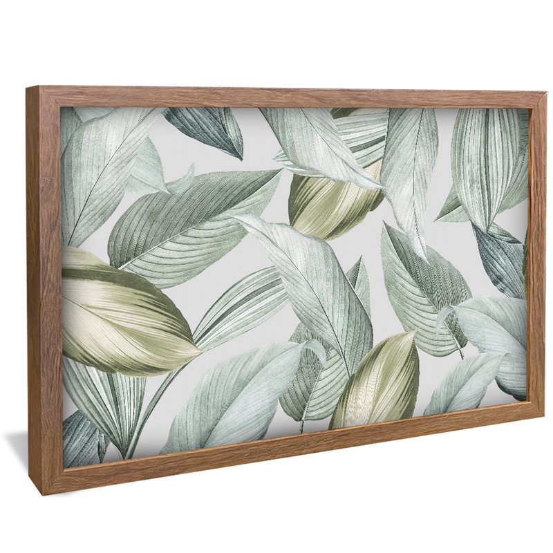 1 Piece Texture Green Leaves V1336 Canvas