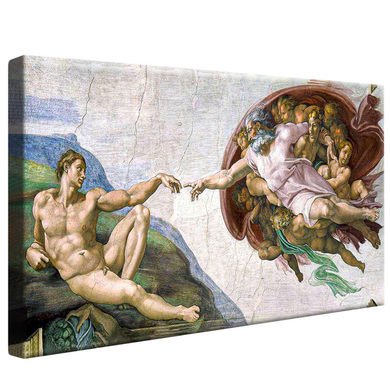 The Creation of Adam from Michelangelo V1138 Canvas