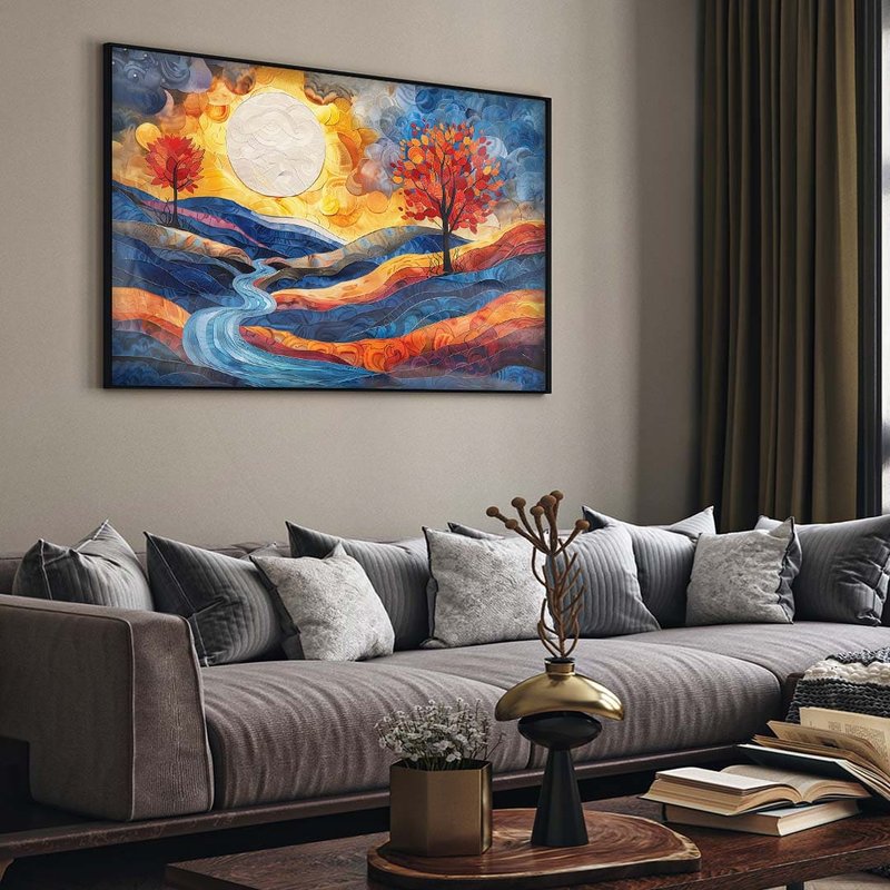 Theatrical Landscape V1801 Canvas