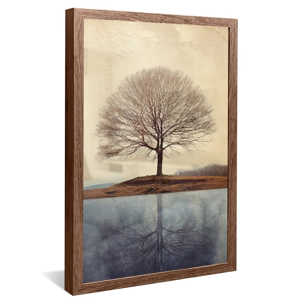 Tree Landscape With Texture Canvas V75