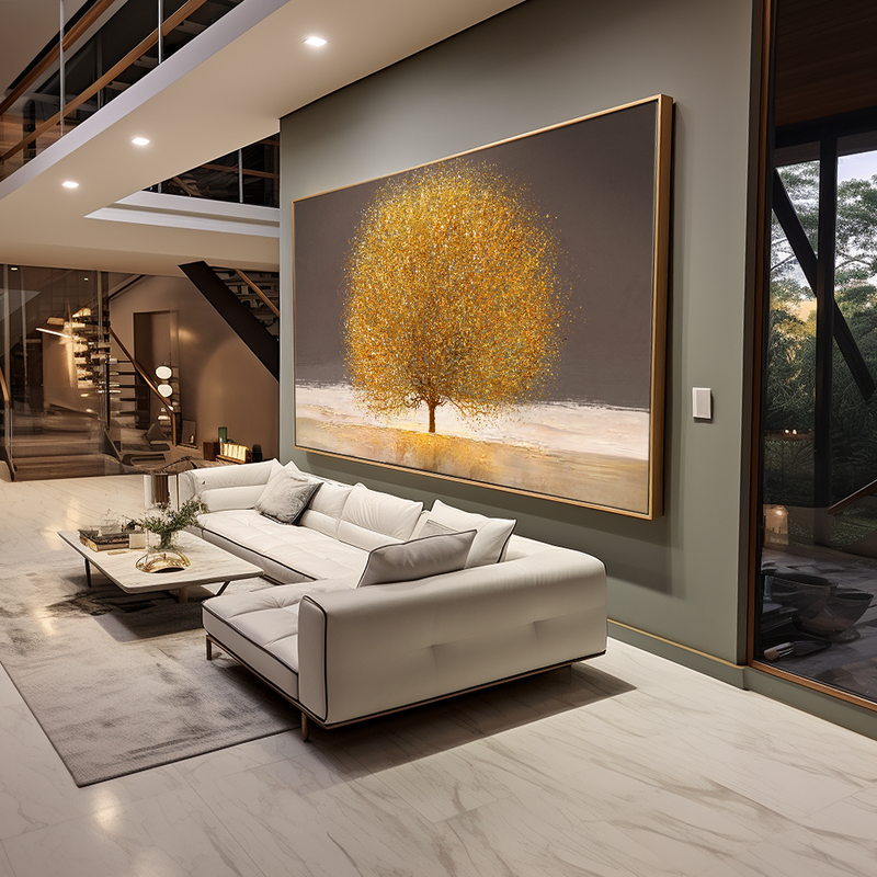 Tree Painting V99 Canvas