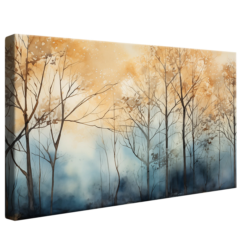 Tree Paintings in the Mist V925 Canvas