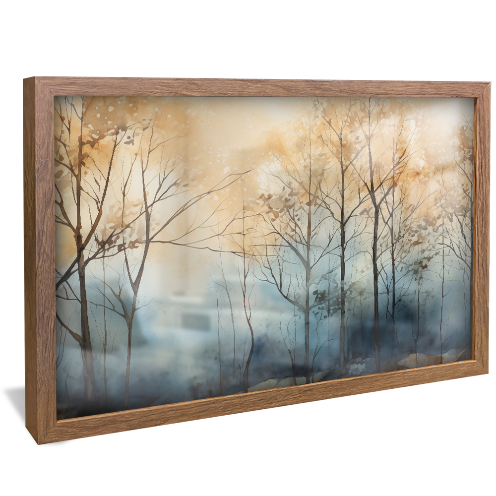Tree Paintings in the Mist V925 Canvas