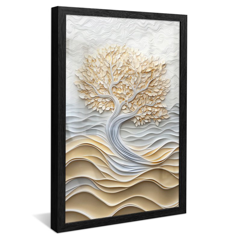 Tree and Ceramic Waves V2051 Canvas