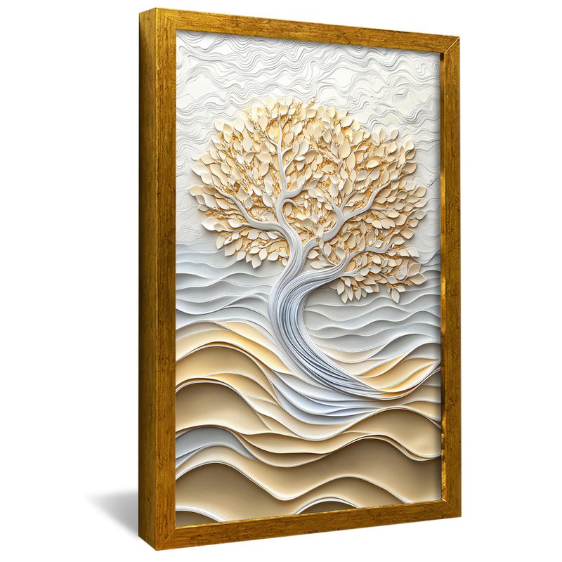 Tree and Ceramic Waves V2051 Canvas
