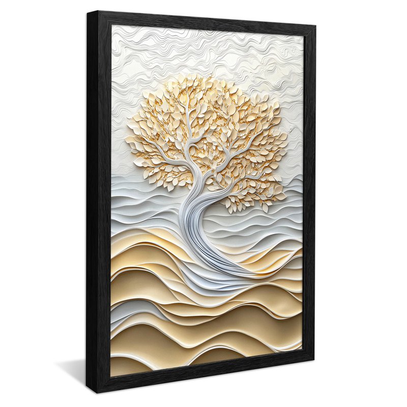 Tree and Ceramic Waves V2051 Canvas