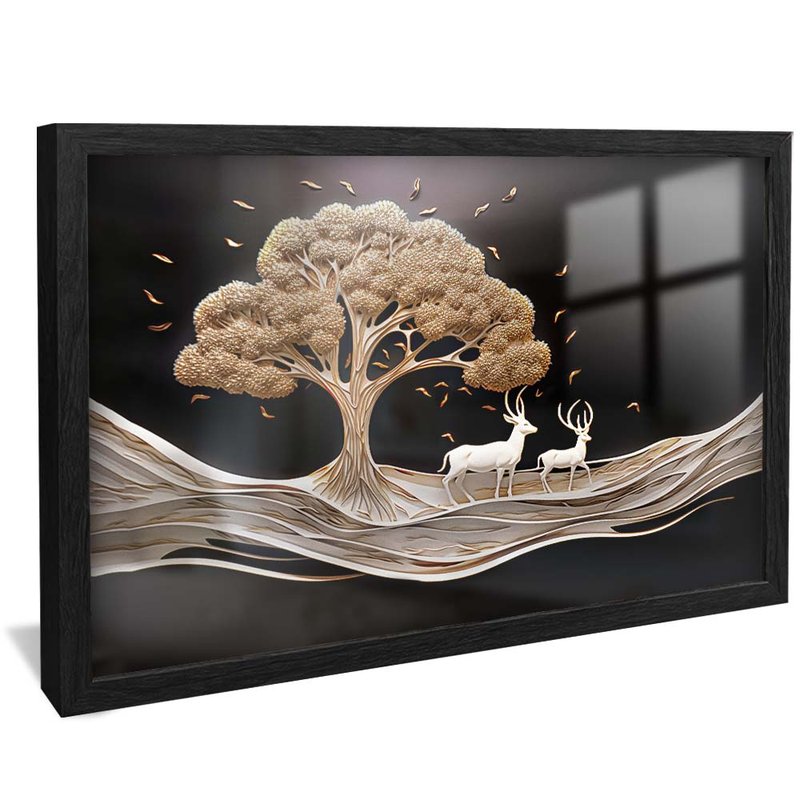 Tree and Deer V2080 Canvas