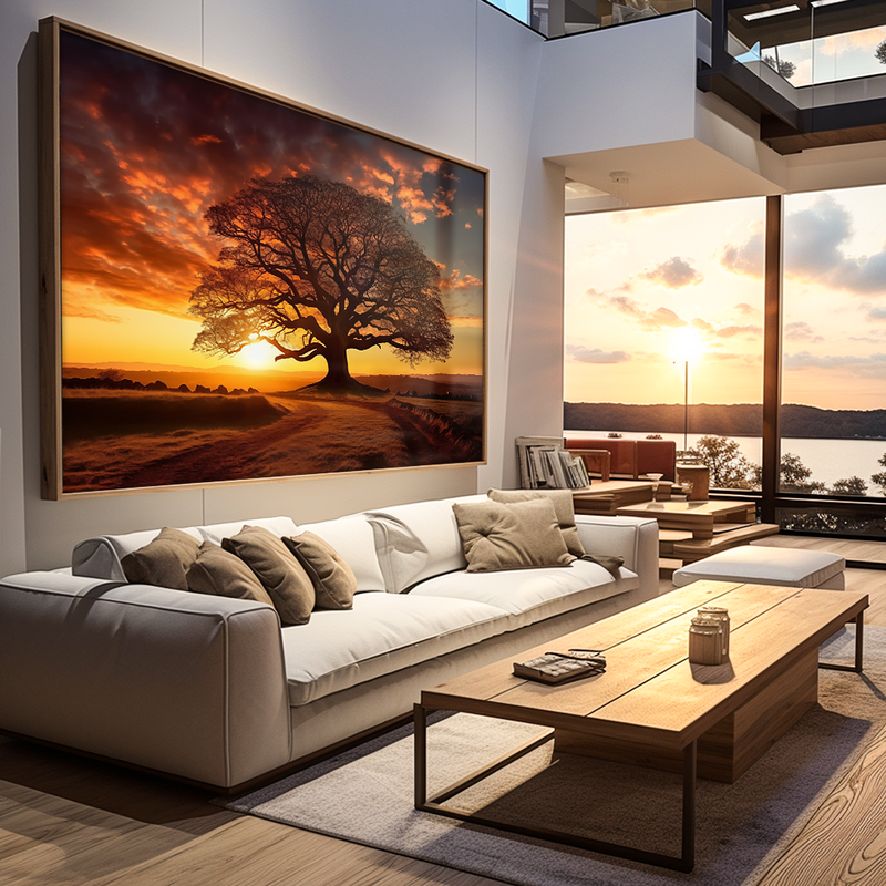 Tree and Field V849 Canvas