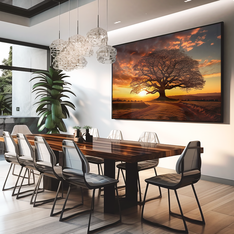 Tree and Field V849 Canvas