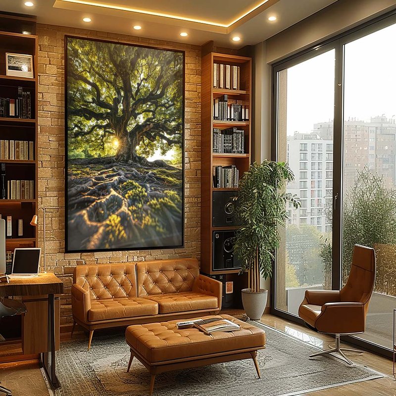 Tree and Its Roots V1847 Canvas