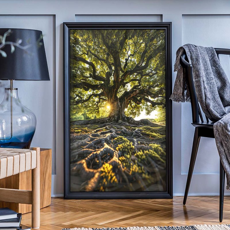 Tree and Its Roots V1847 Canvas