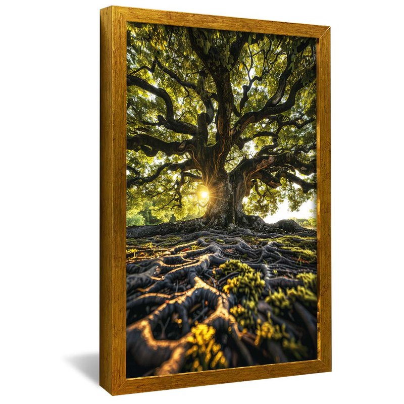 Tree and Its Roots V1847 Canvas