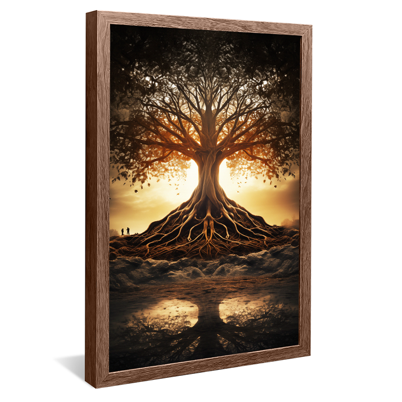 1 Piece Tree and Its Roots V858 Canvas