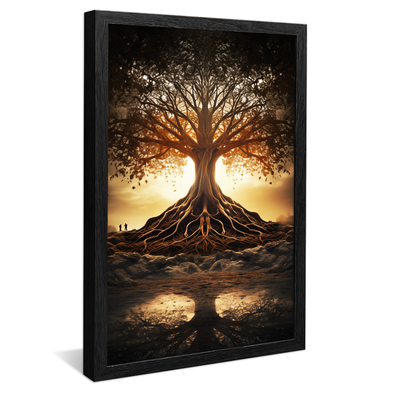 1 Piece Tree and Its Roots V858 Canvas