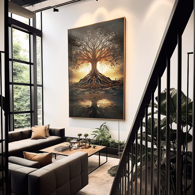 1 Piece Tree and Its Roots V858 Canvas