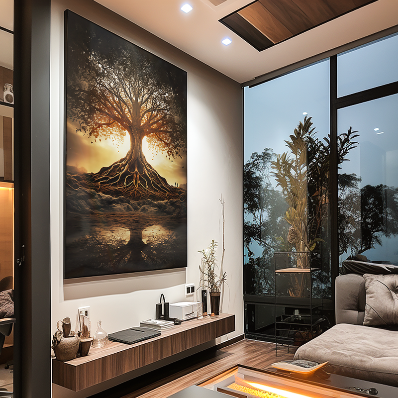 1 Piece Tree and Its Roots V858 Canvas