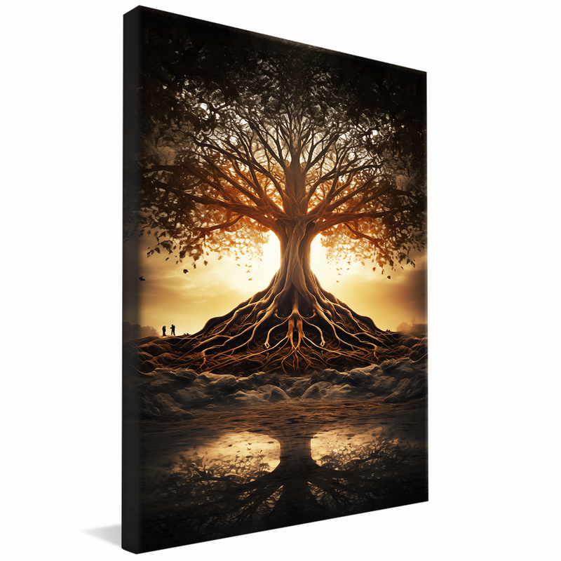 1 Piece Tree and Its Roots V858 Canvas