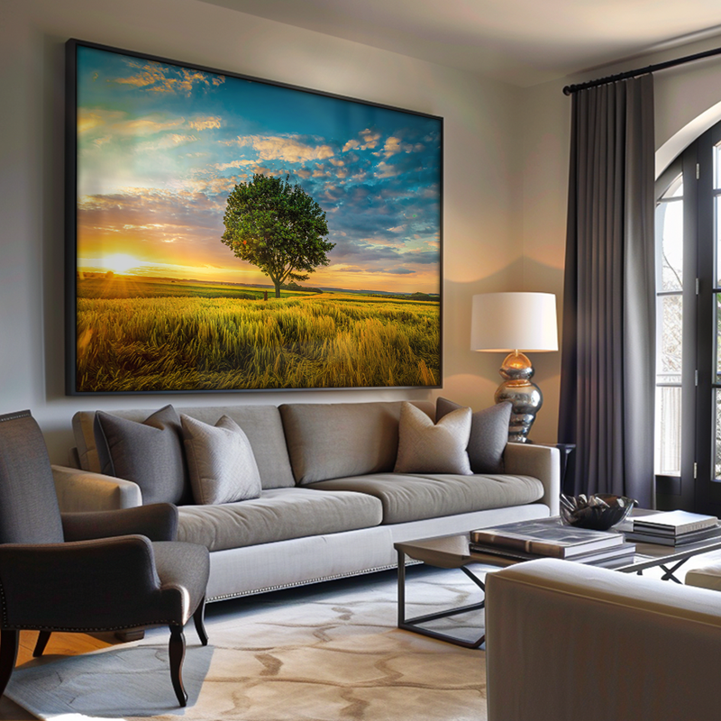 Tree in Field V1551 Canvas