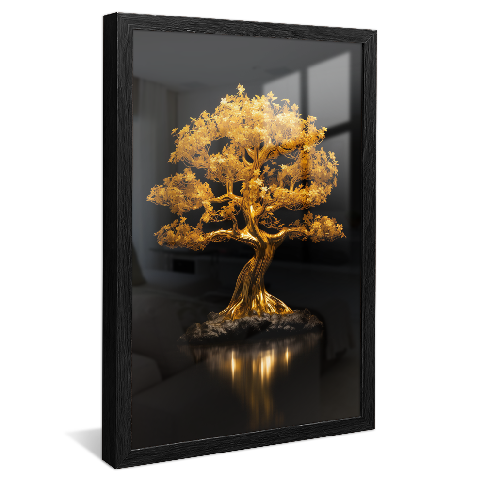 Tree in Gold V785 Canvas