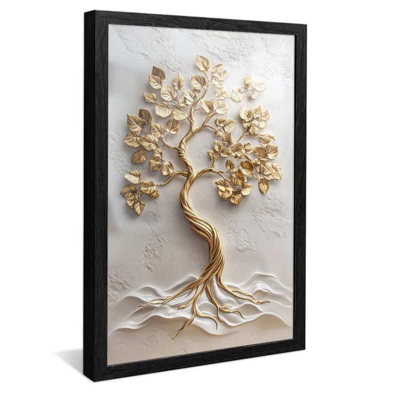 Tree in Gold and Plaster V2069 Canvas