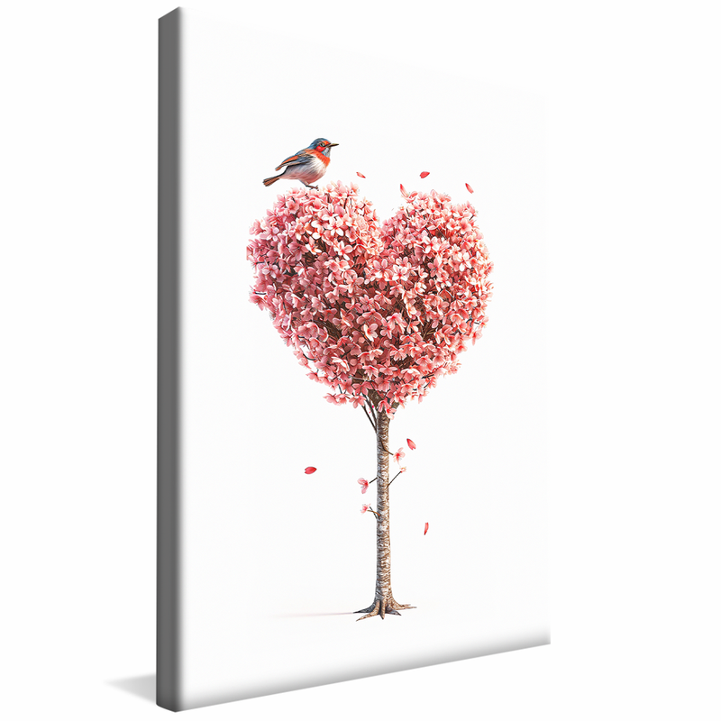 1 Piece Tree in Heart V1366 Canvas