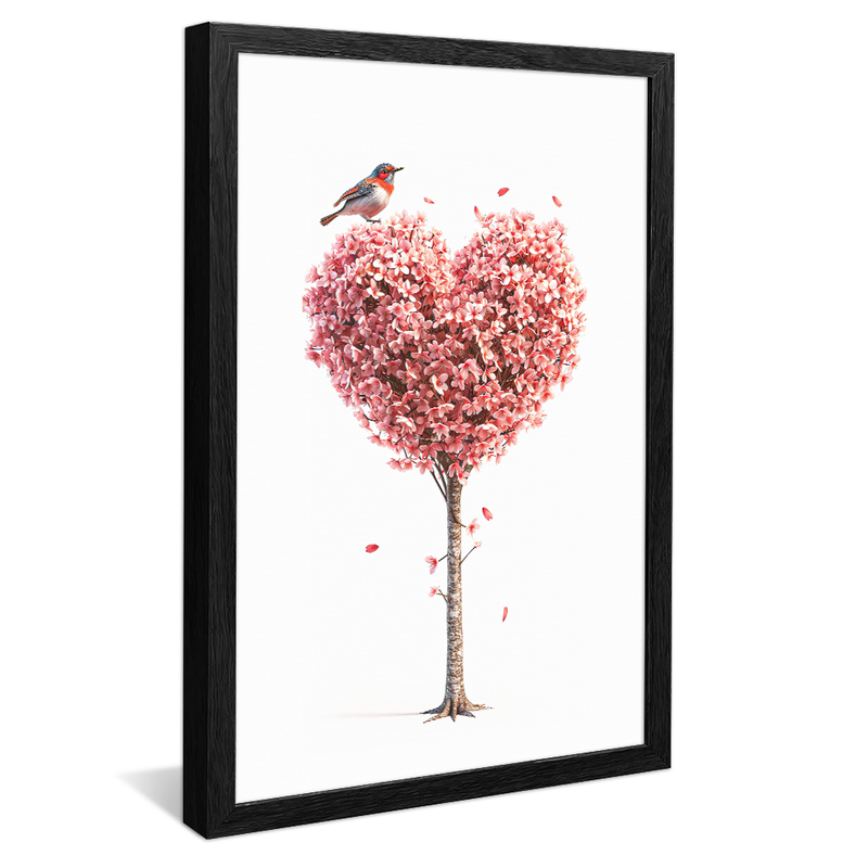 1 Piece Tree in Heart V1366 Canvas