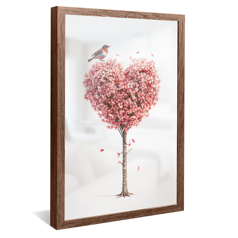 1 Piece Tree in Heart V1366 Canvas