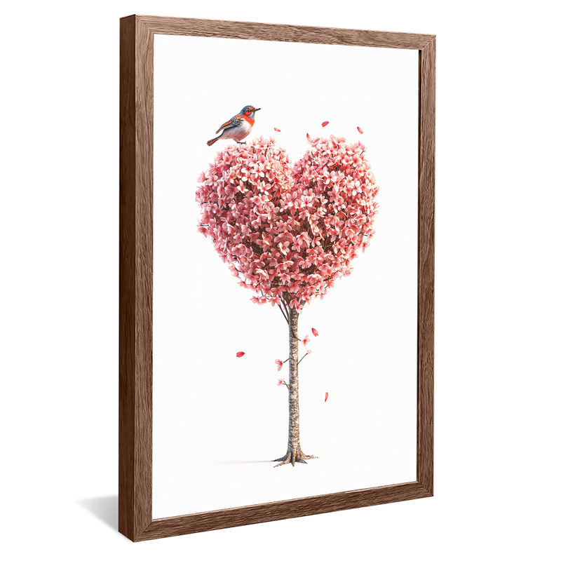 1 Piece Tree in Heart V1366 Canvas