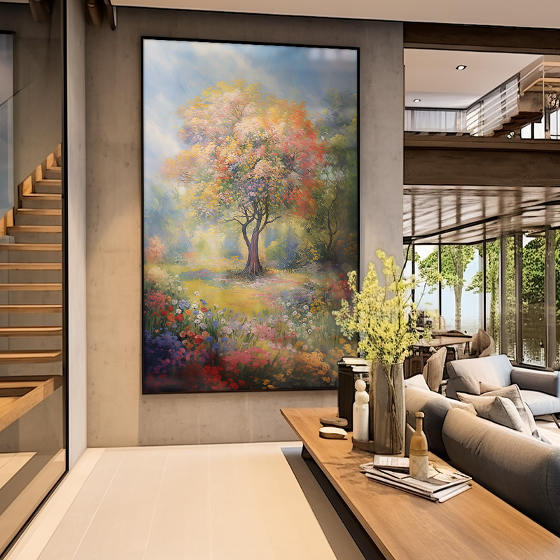 Tree in the Garden V920 Canvas