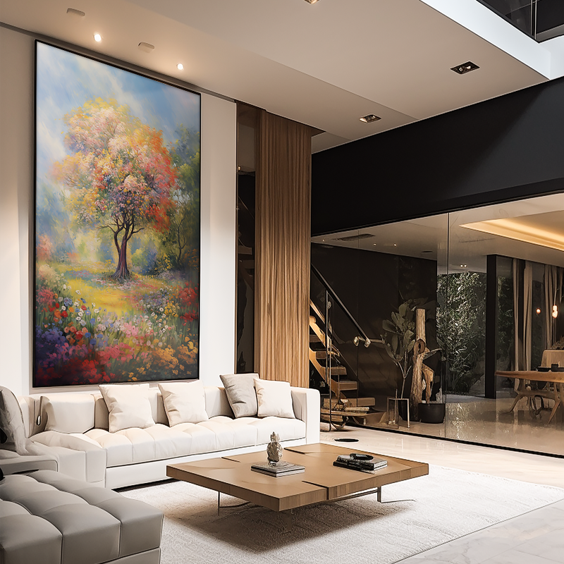 Tree in the Garden V920 Canvas