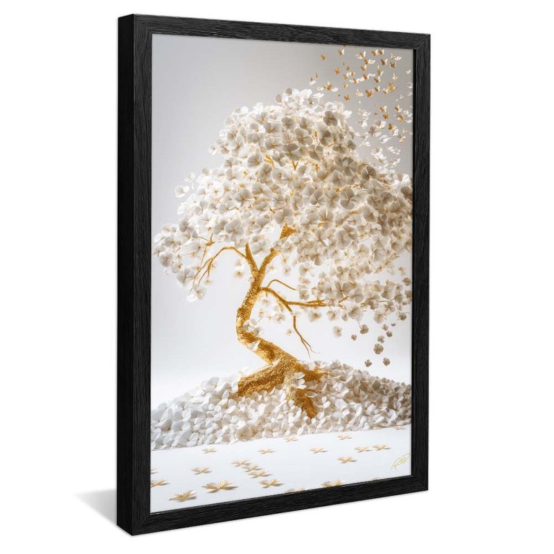 Tree of White and Golden Life V1784 Canvas