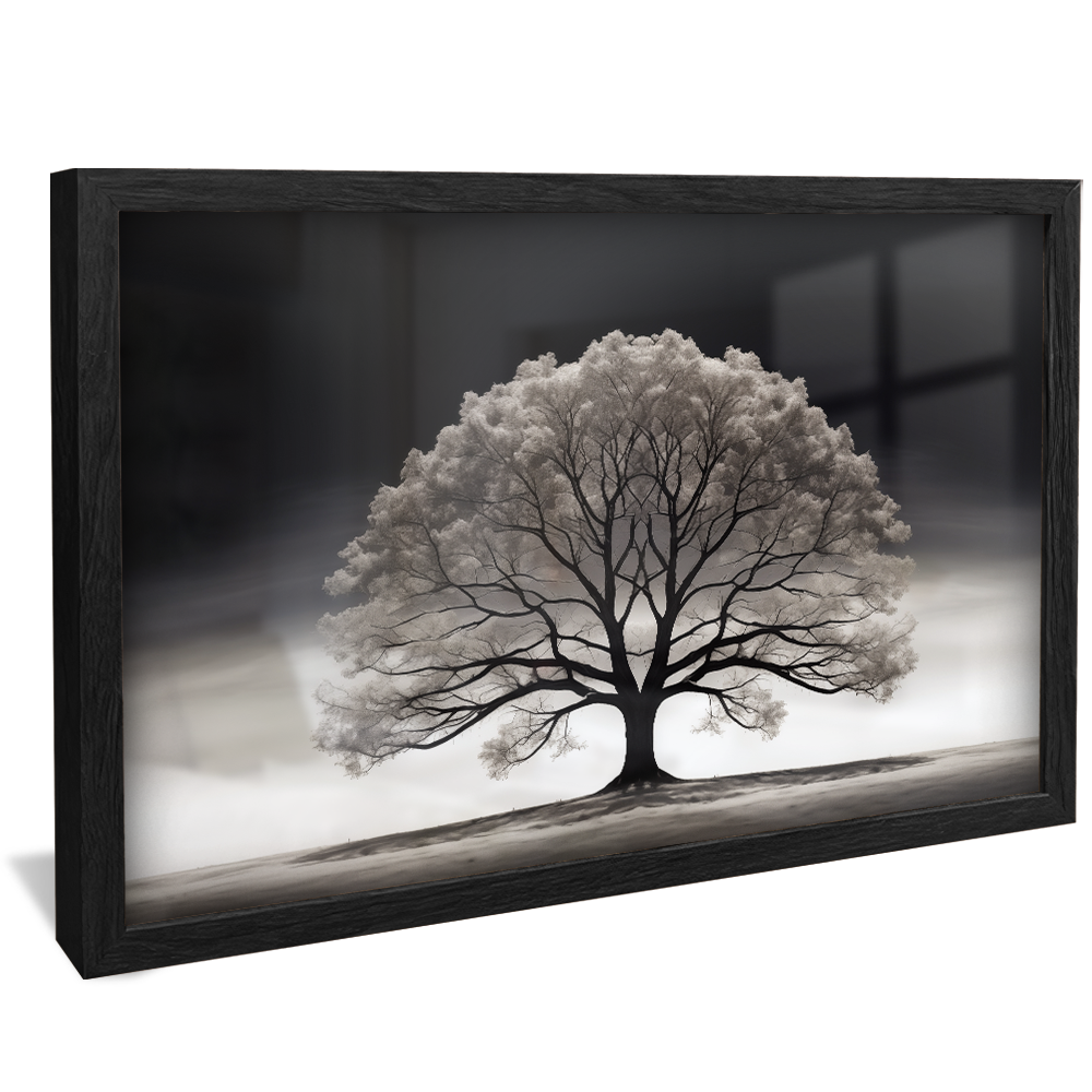 Tree on Black Background V807 Canvas