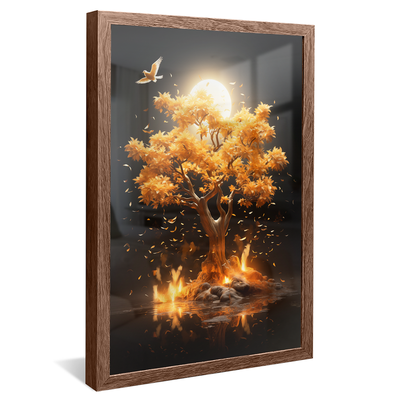 1 Piece Tree on the Moonlight V899 Canvas