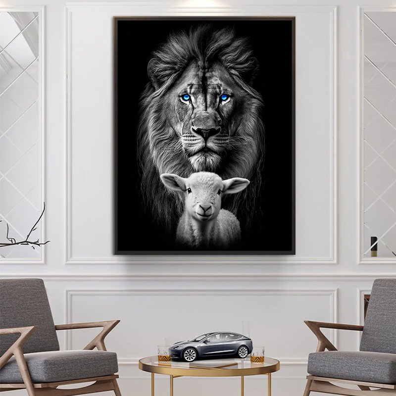 Tribe of Judah and the Lamb of God Canvas