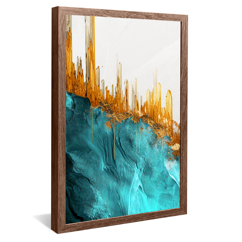 Turquoise Blue Granite V1124 Canvas