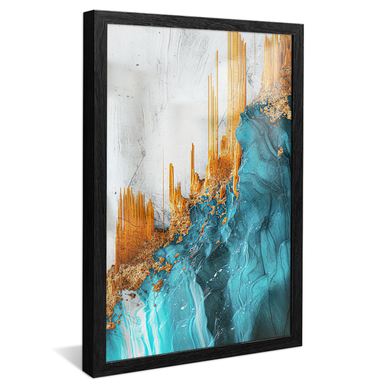 Turquoise Marble V1137 Canvas