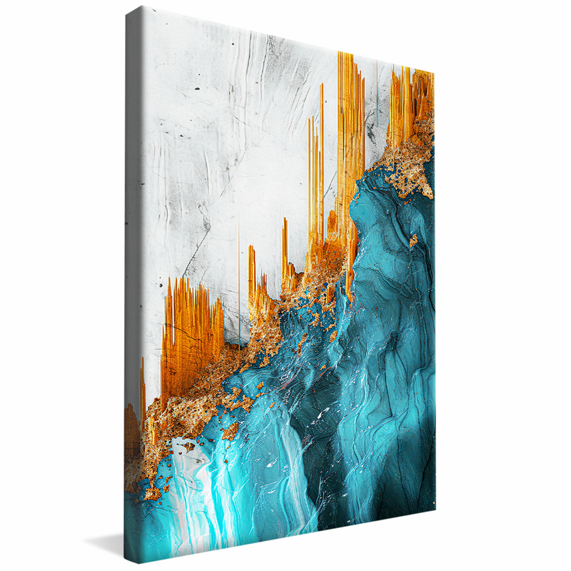 Turquoise Marble V1137 Canvas