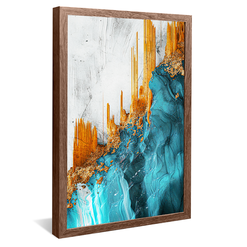 Turquoise Marble V1137 Canvas