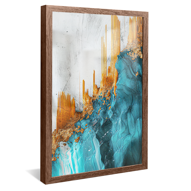 Turquoise Marble V1137 Canvas