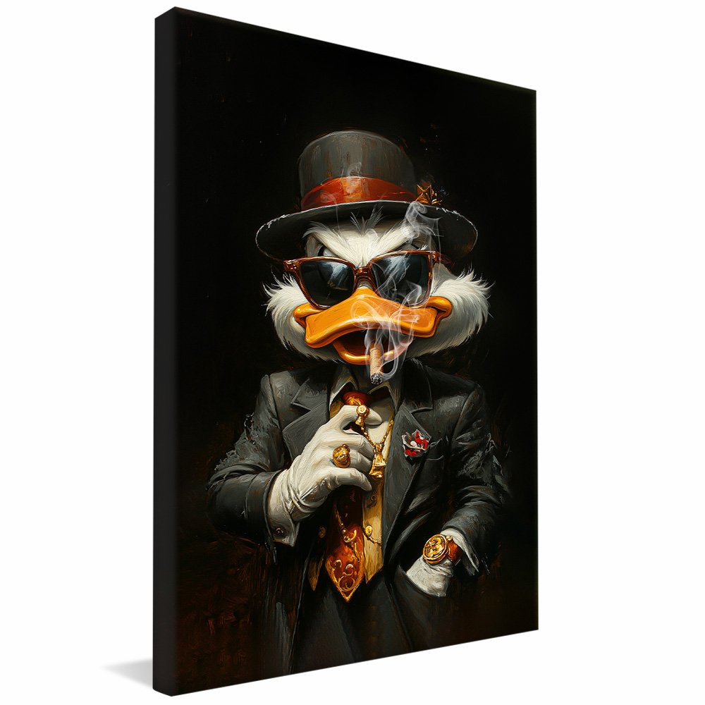 Uncle Scrooge Mafia Boss v2125 Canvas