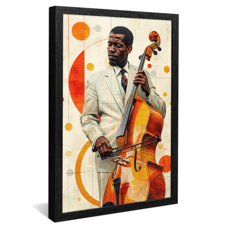 1 Piece Violoncalist at Jazz V1369 Canvas