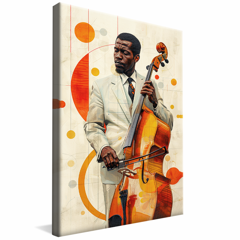 1 Piece Violoncalist at Jazz V1369 Canvas