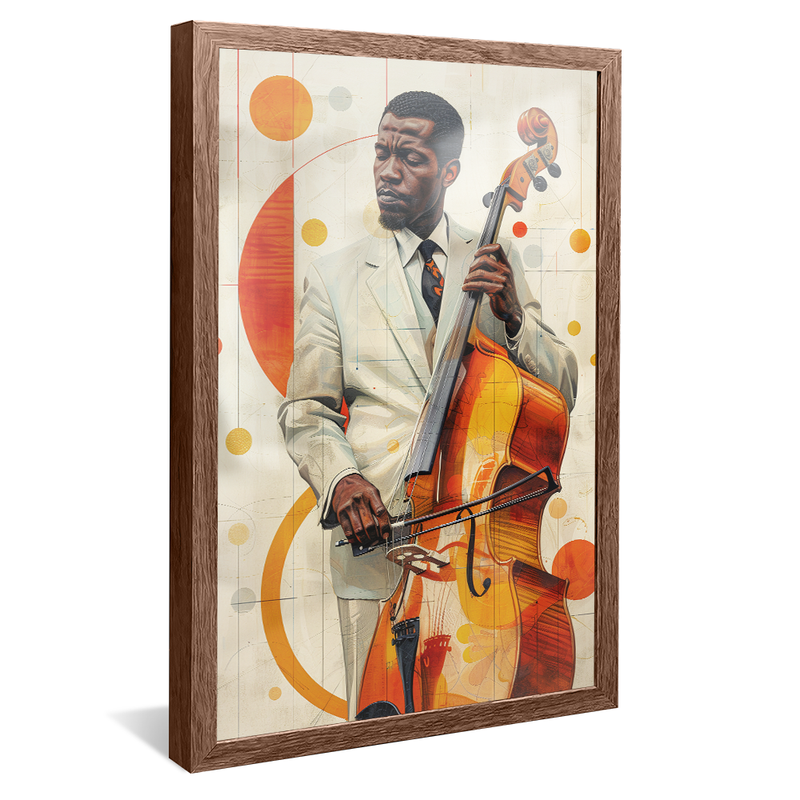 1 Piece Violoncalist at Jazz V1369 Canvas