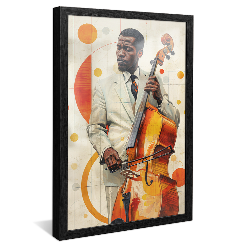 1 Piece Violoncalist at Jazz V1369 Canvas