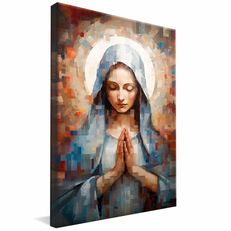 Virgin Mary Portrait Praying V987 Canvas