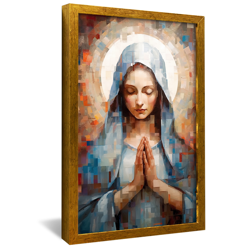 Virgin Mary Portrait Praying V987 Canvas