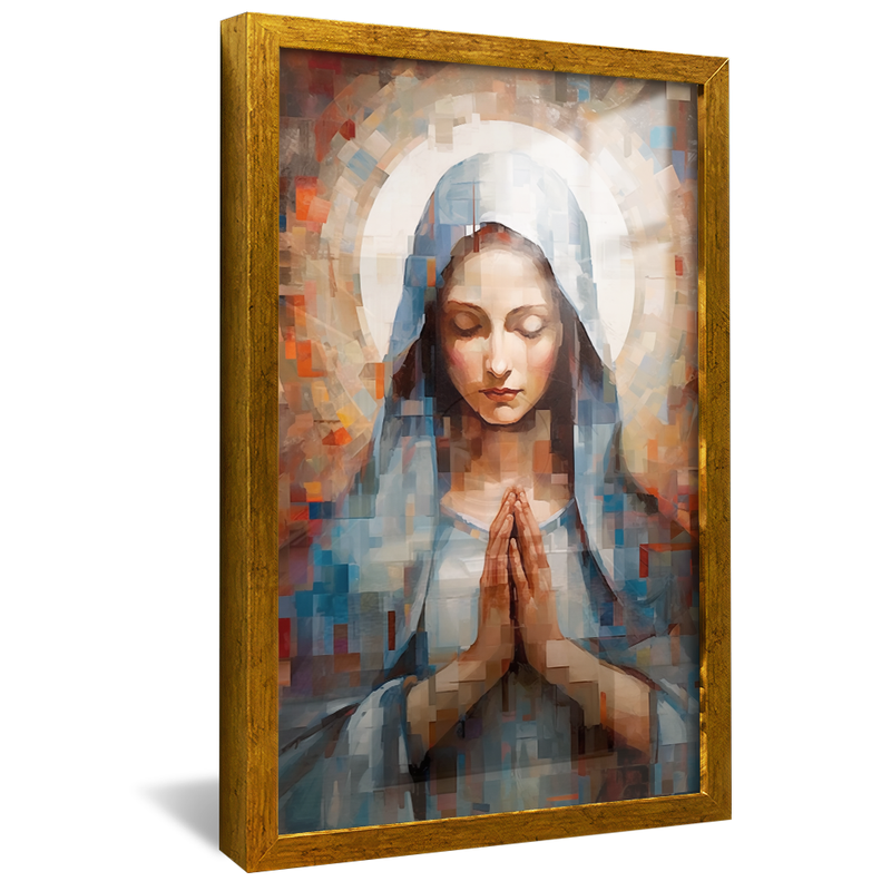 Virgin Mary Portrait Praying V987 Canvas