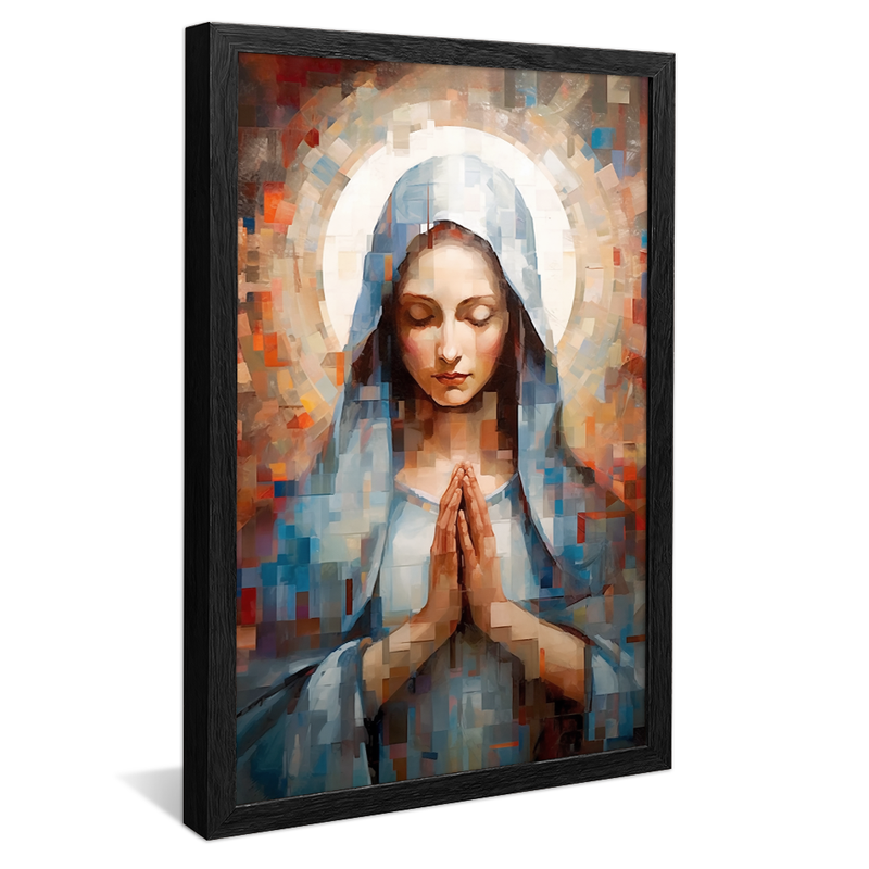 Virgin Mary Portrait Praying V987 Canvas