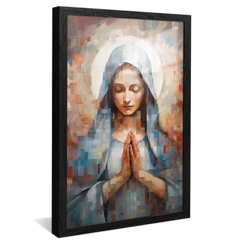 Virgin Mary Portrait Praying V987 Canvas