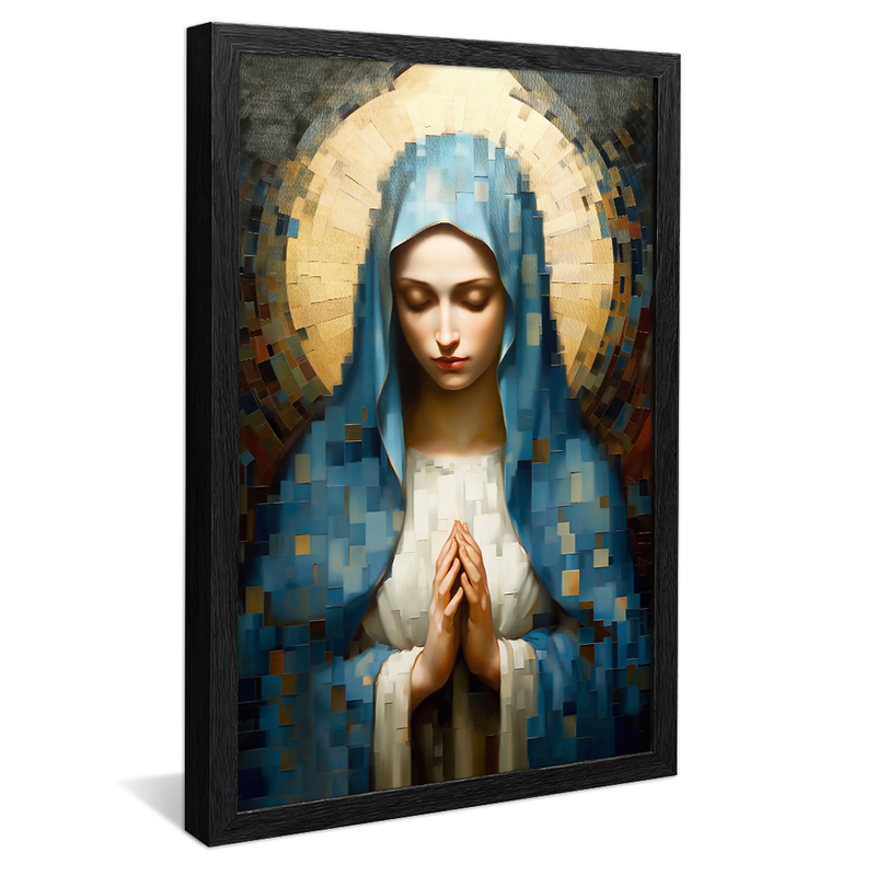 Virgin Mary in Vitral V1430 Canvas